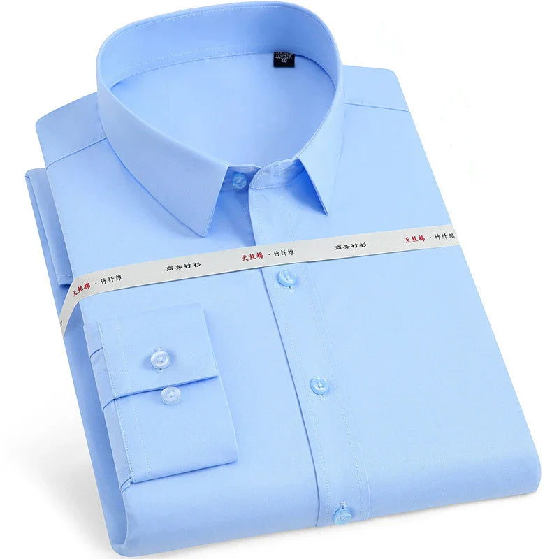 Chemise infroissable en fibre de bambou pour Homme - 62917FR