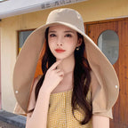 Chapeau Anti-UV surdimensionné pour Femme - Protection Totale