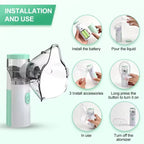 Mini Nébuliseur Médical - Idéal pour maladies respiratoires