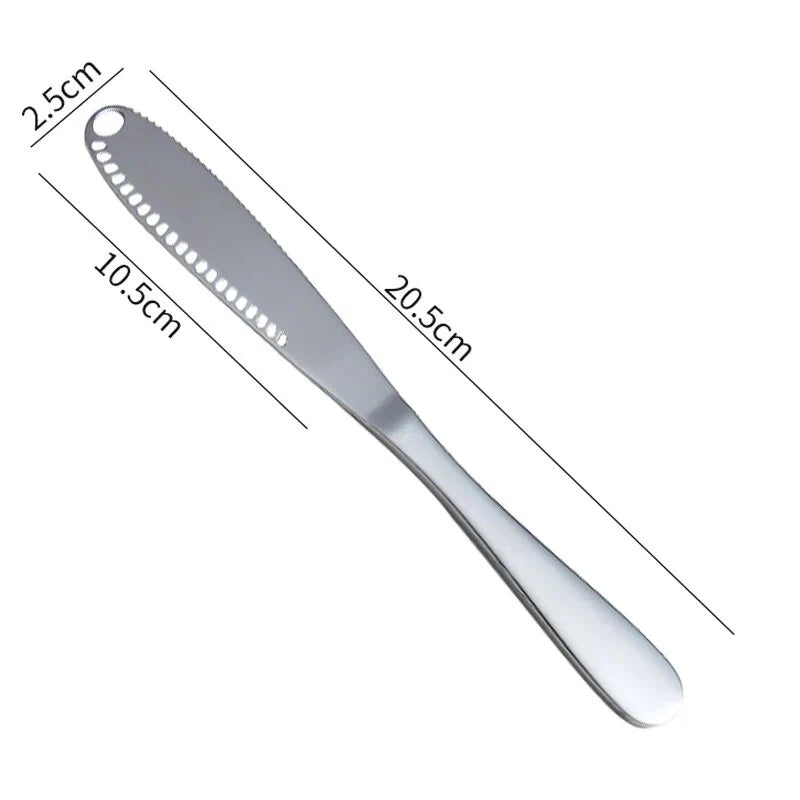 3x Couteau à beurre multifonctions 3 en 1 en Inox + 1 Couteau OFFERT
