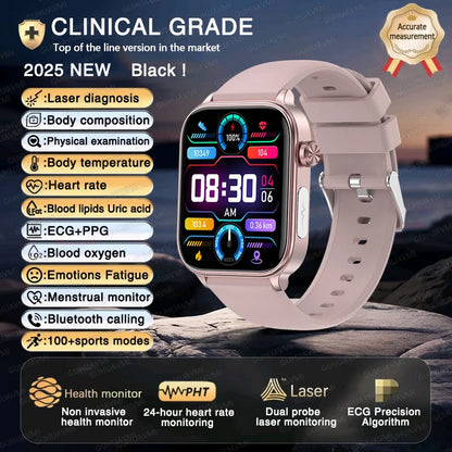 Montre Intelligente Santé – Rythme, Oxygène & Température