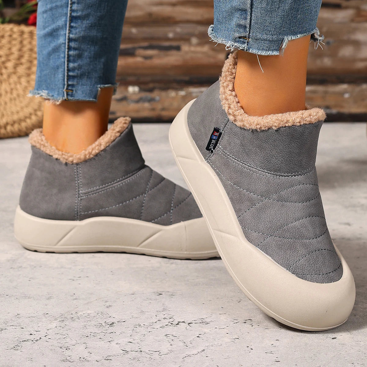 Bottines Décontractées Doublées Polaire - Antiglisse