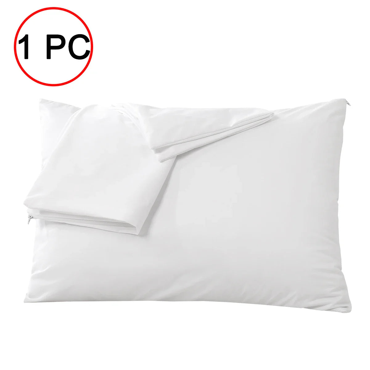 Lot de 2 Taies d'Oreiller Imperméable Hypoallergénique et anti-acariens