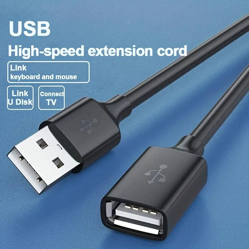 Câble d’Extension USB 3.0 Mâle vers Femelle – Transfert de Données Haute Vitesse (0,5 à 5 m)