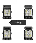 Lot de 4 Lampes Solaires à Clip à Détection de Mouvement