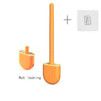 Kit Brosse de Toilette Silicone Souple + Brosse de Nettoyage