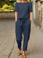 chemisier et pantalon surdimensionné d'été