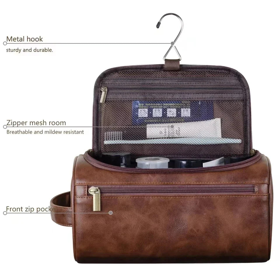 Trousse de Toilette Suspendue – Style Vintage & Pratique