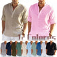 Chemise en Lin et Coton manches retroussées