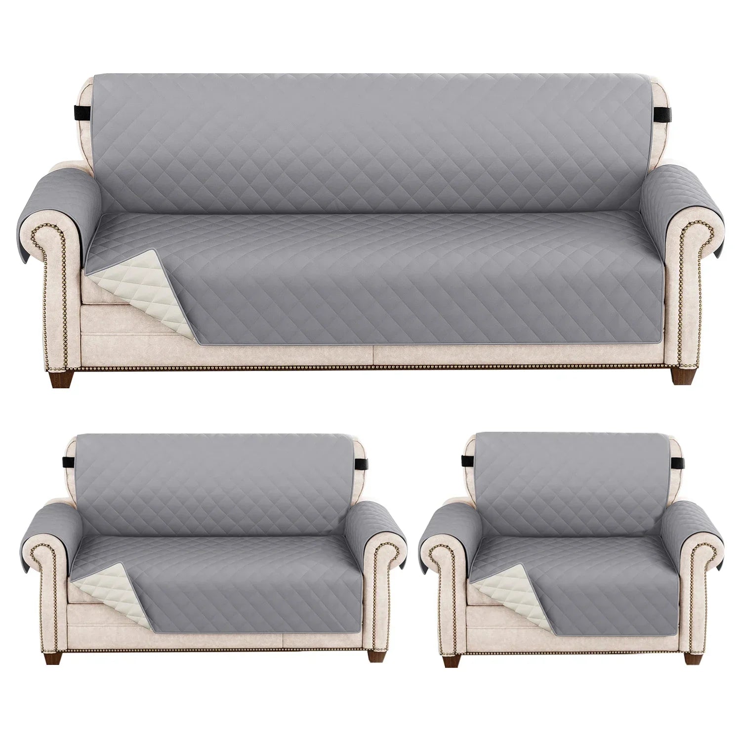 Couvre-Canapé Matelassé Anti-Taches Quotidiennes