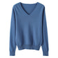 Pull intemporel tricoté à Col V - Femme