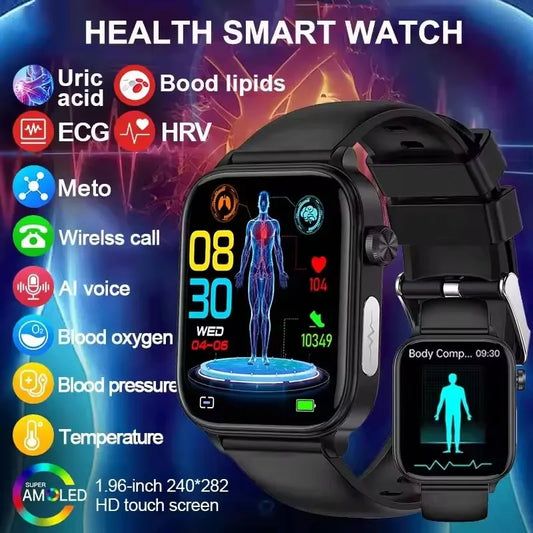 Montre Intelligente Santé – Rythme, Oxygène & Température