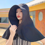 Chapeau Anti-UV surdimensionné pour Femme - Protection Totale