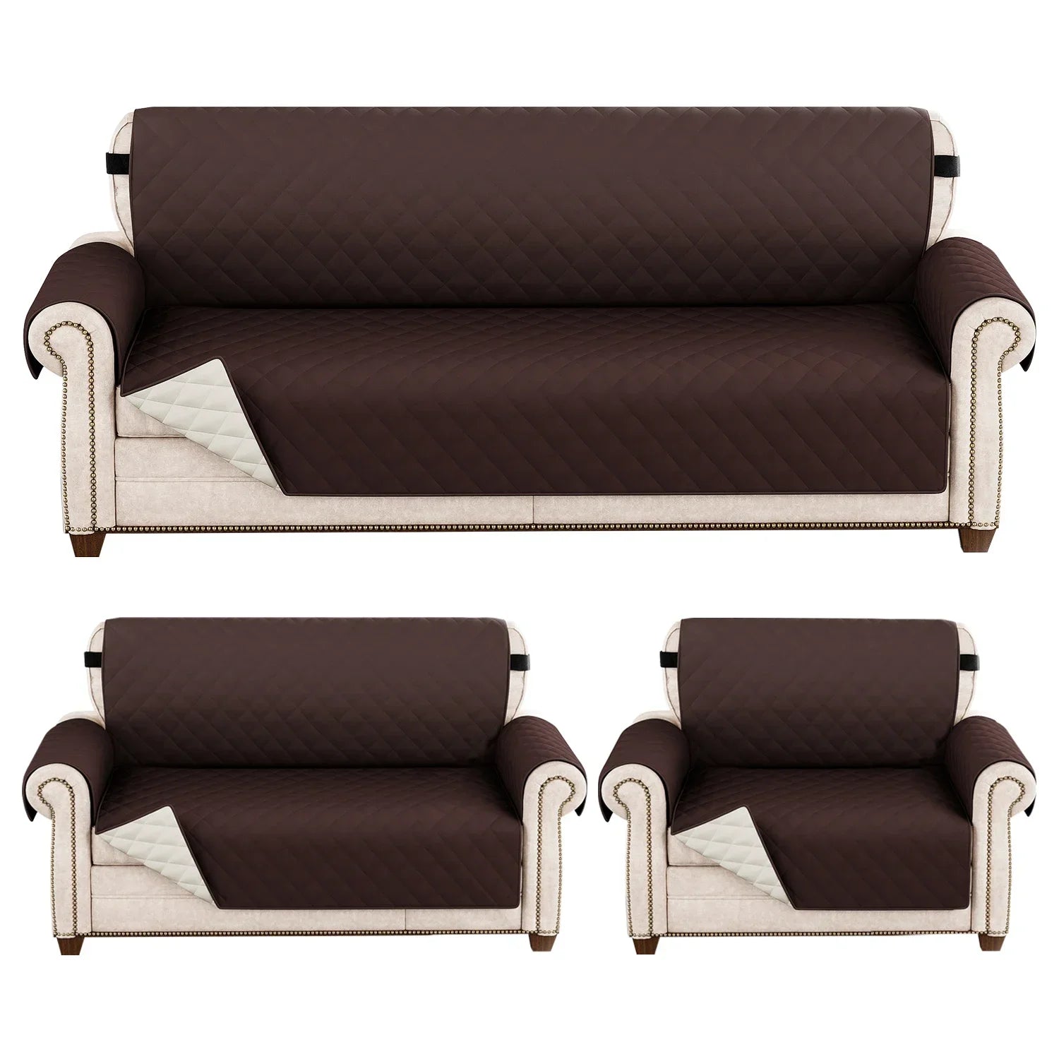 Couvre-Canapé Matelassé Anti-Taches Quotidiennes