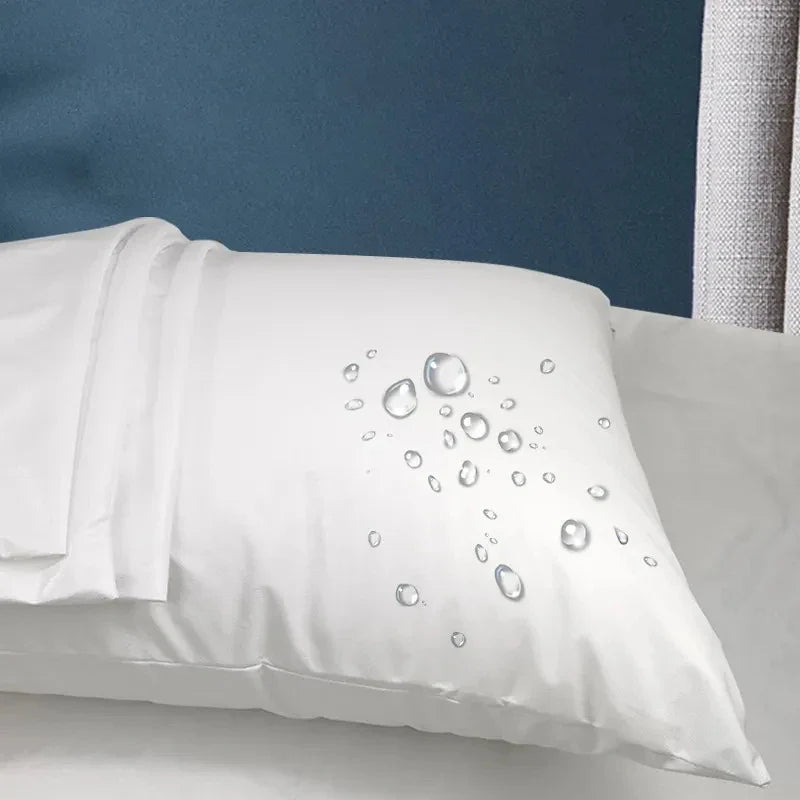 Lot de 2 Taies d'Oreiller Imperméable Hypoallergénique et anti-acariens