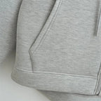 Sweat à capuche zippé épais et surdimensionné