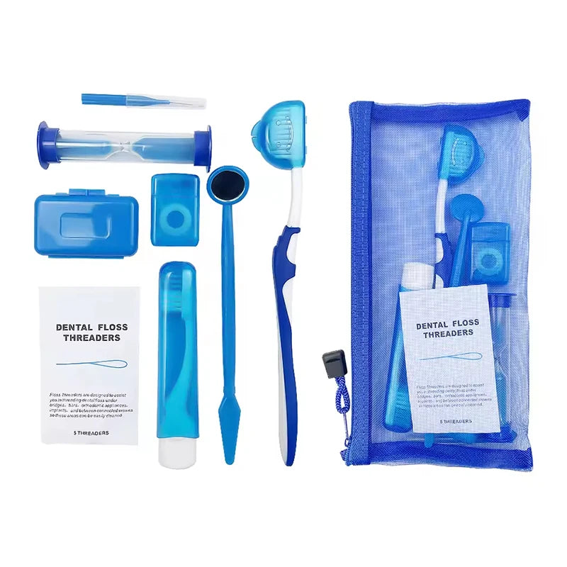 Kit Complet d'Hygiène Buccale 9PCS - Idéal en Voyage