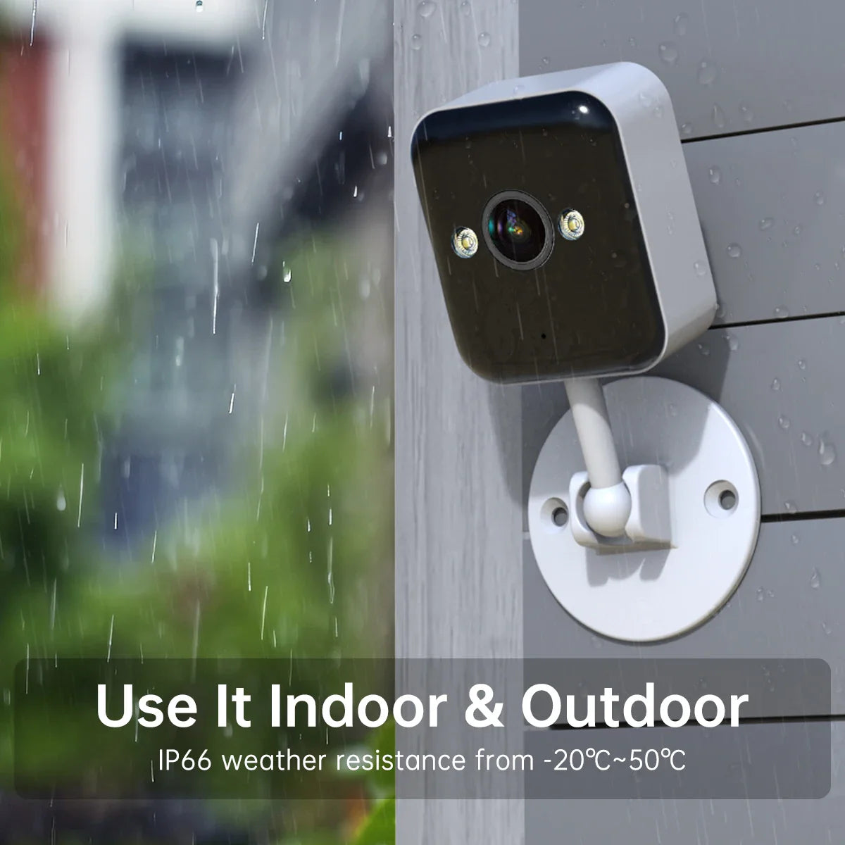 Mini Caméra WiFi 1080P Extérieur/Intérieur avec Vision Nocturne