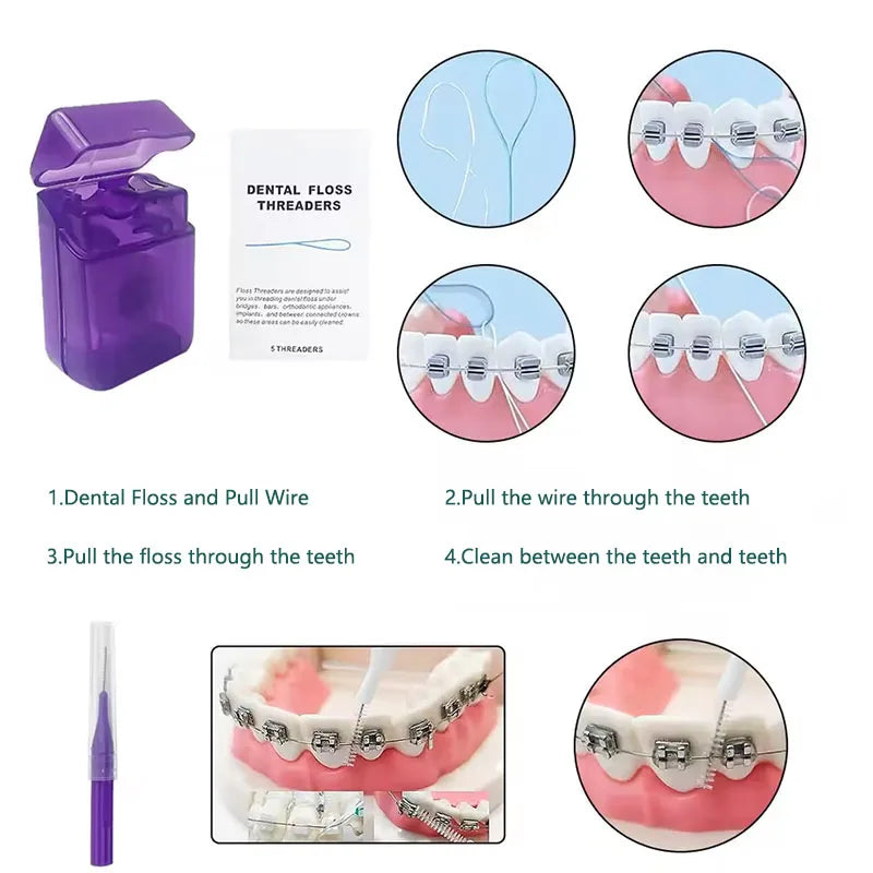 Kit Complet d'Hygiène Buccale 9PCS - Idéal en Voyage