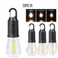 2x Lampe de camping LED portable avec crochet - Chargement USB + 1 OFFERTE
