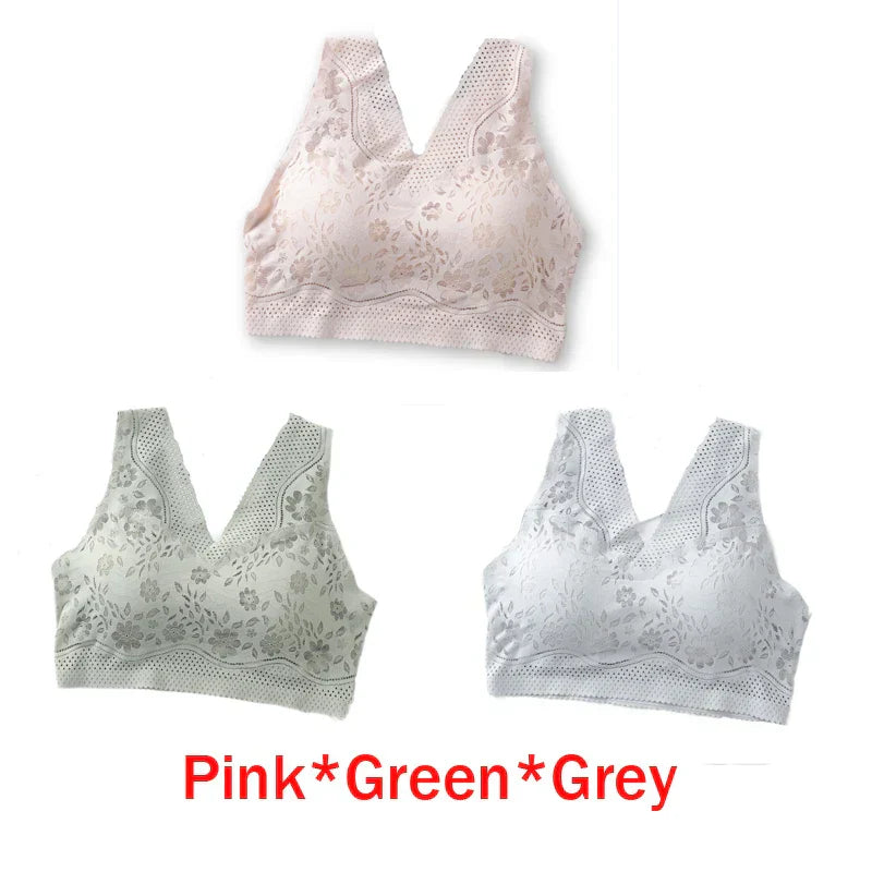 3-Pack Seamless Bras Excellent Support