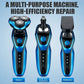 Rasoir Électrique 3-en-1 Étanche Rechargeable