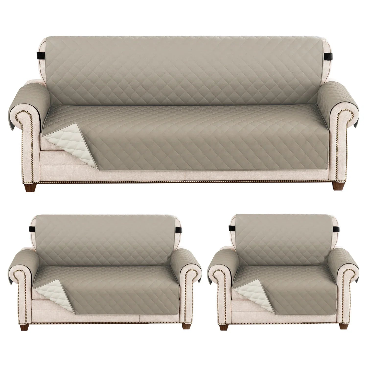 Couvre-Canapé Matelassé Anti-Taches Quotidiennes