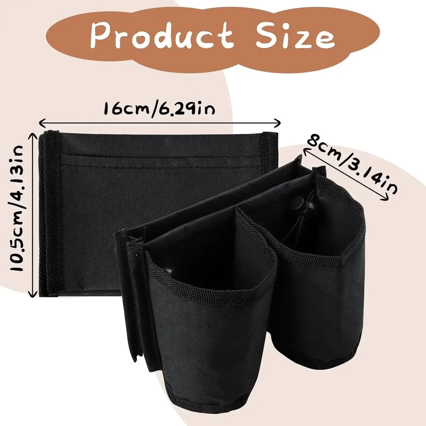 2x Porte-Gobelets de Valise – Voyage Mains Libres