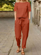 chemisier et pantalon surdimensionné d'été