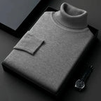 Pull à col roulé vintage pour hommes