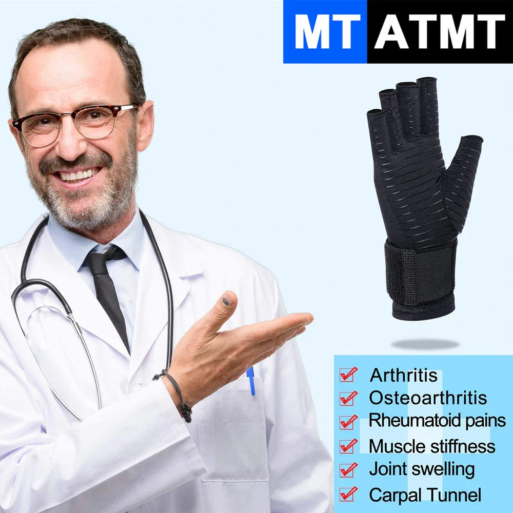 Gants de thérapie anti-arthrose réglables