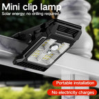 Lot de 4 Lampes Solaires à Clip à Détection de Mouvement