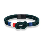 Double Rope Bracelet – Woven French Flag