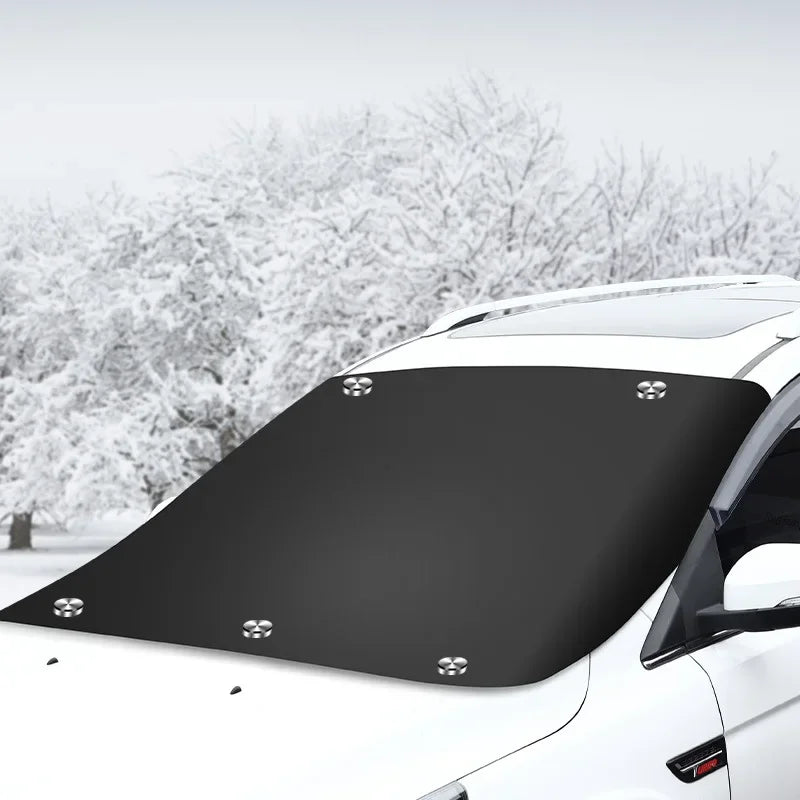 Bâche de Protection Magnétique pour Pare-Brise Voiture – Épaisse, Anti-Neige, Anti-Givre & Anti-UV – Été/Hiver