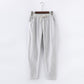 PANTALON EN COTON ET LIN POUR FEMME - TAILLE ÉLASTIQUE