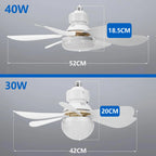 Plafonnier LED 40W avec ventilateur et télécommande