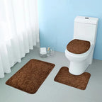 Set de 3 tapis de salle de bain WC absorbants antidérapants