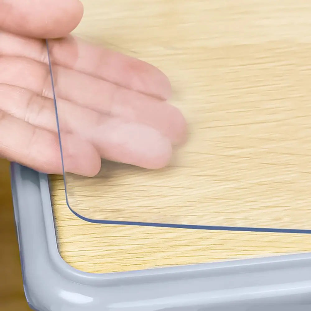 Nappe Transparente en PVC Épaisse Résistante à la Chaleur, à l'Huile & Imperméable