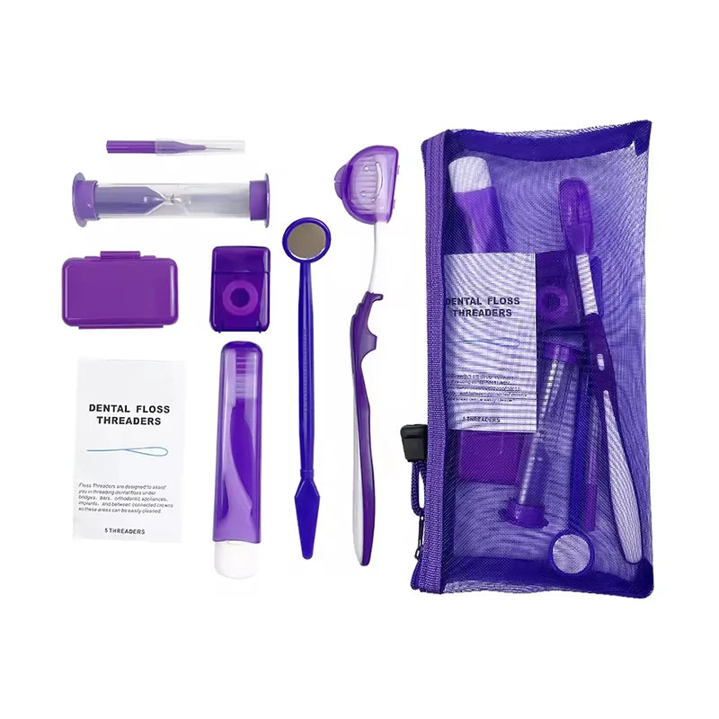 Kit Complet d'Hygiène Buccale 9PCS - Idéal en Voyage