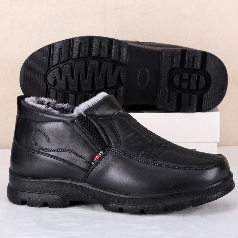Bottines Mode Imperméables avec Doublure Épaisse