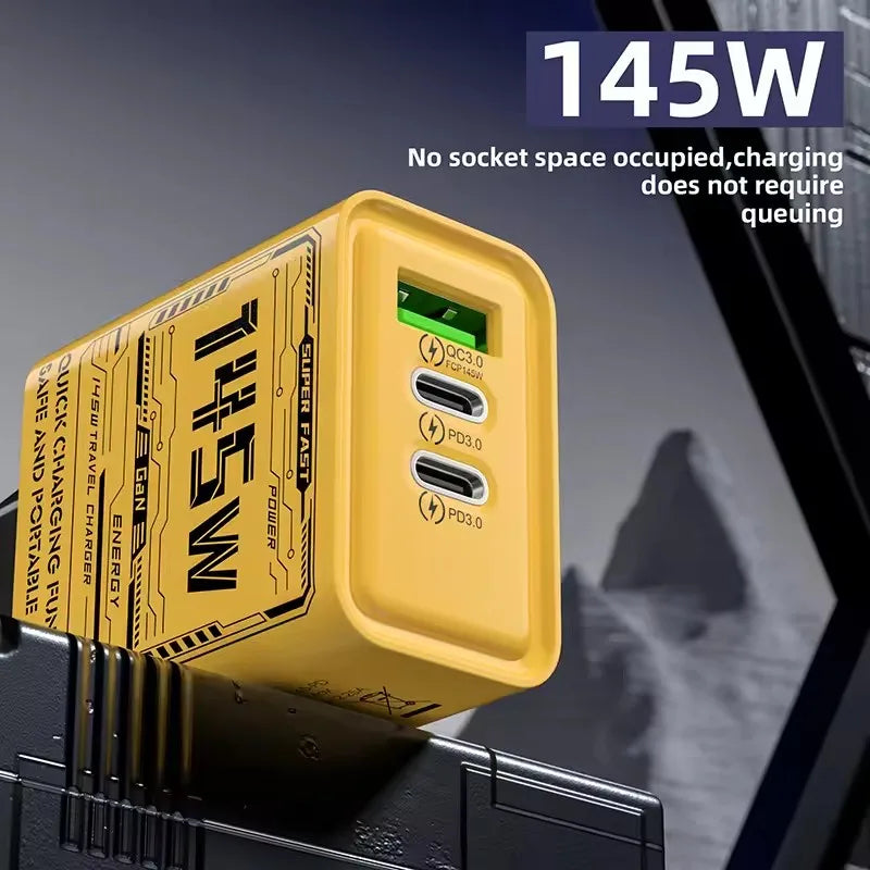 Chargeur Ultra-Rapide 145W - 3 Ports USB-C