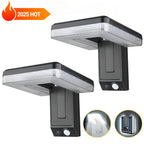 Lot de 2 Appliques Murales LED 120° Solaires à Capteur de Mouvement