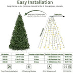 Guirlande Lumineuse pour Sapin de Noël 1.5/2/3M - Facile & Rapide à Installer