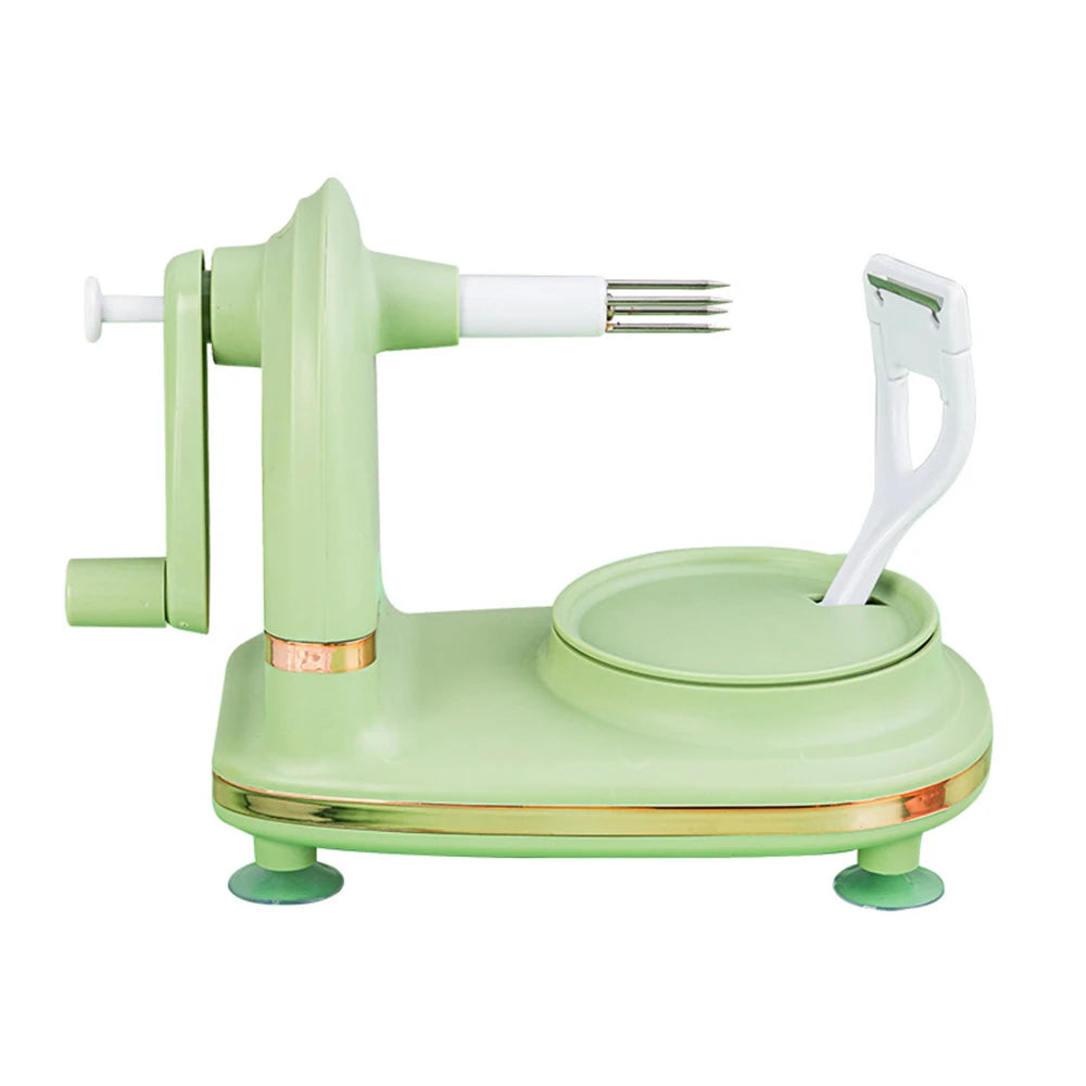 Machine à Éplucher Pommes et Poires Sans Effort + Outil de coupe en quartier et lame de rechange OFFERTS