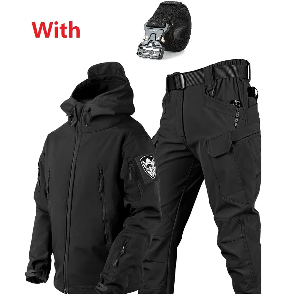 Ensemble Veste et Pantalon Militaire imperméable + Ceinture tactique OFFERTE