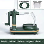 Machine à Éplucher Pommes et Poires Sans Effort + Outil de coupe en quartier et lame de rechange OFFERTS