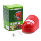 Alarme Solaire Extérieure 110 dB avec Détecteur de Mouvement Infrarouge – Sirène et Flash Stroboscopique, 4 Modes