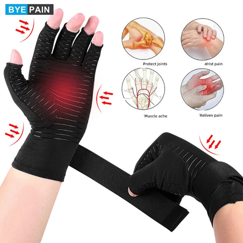 Gants de thérapie anti-arthrose réglables