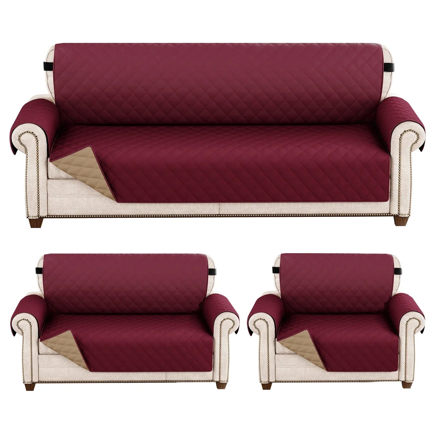 Couvre-Canapé Matelassé Anti-Taches Quotidiennes