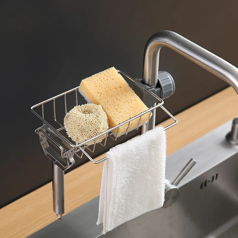 Range-Évier Suspendu – Panier Inox Réglable